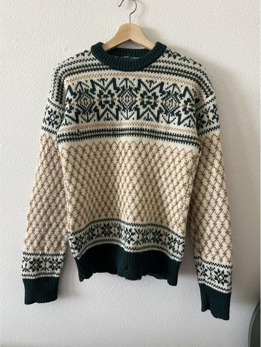 Vintage Pendleton Wool Patterned Knit Sweater XL Fair Isle